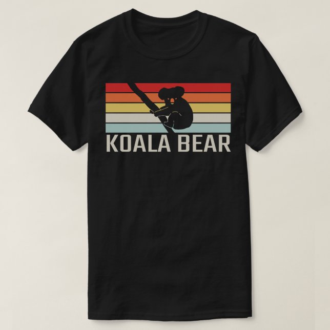 Camiseta Koala Bear Retro 4 (Frente do Design)