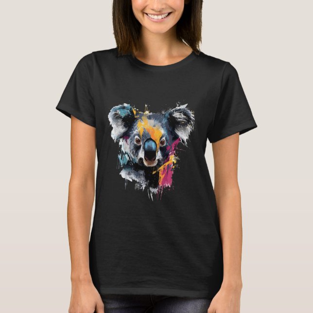 Camiseta Koala Bear Wildlife Tropical Animal Art Nature Koa (Frente)