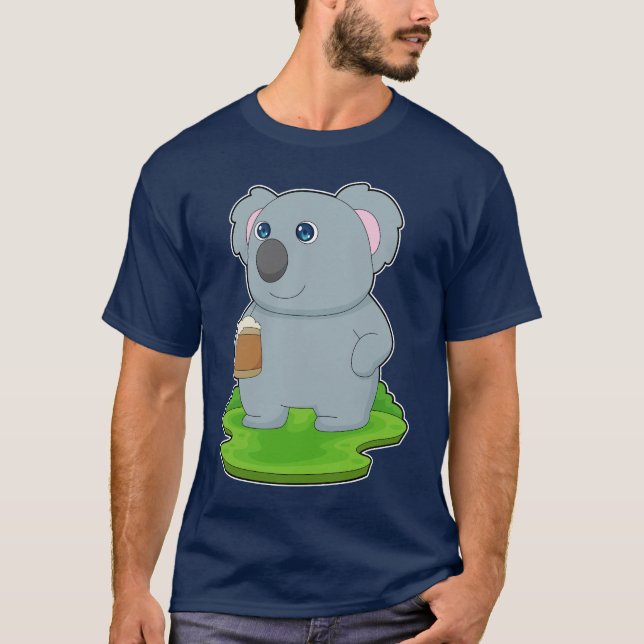Camiseta Koala Beer Mug Beer Beer (Frente)