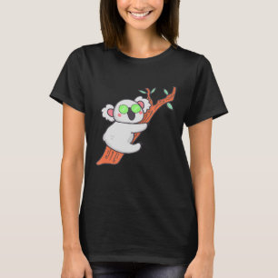 Camiseta Koala Bonita Com Óculos De Sol Prendendo Em Um Id 