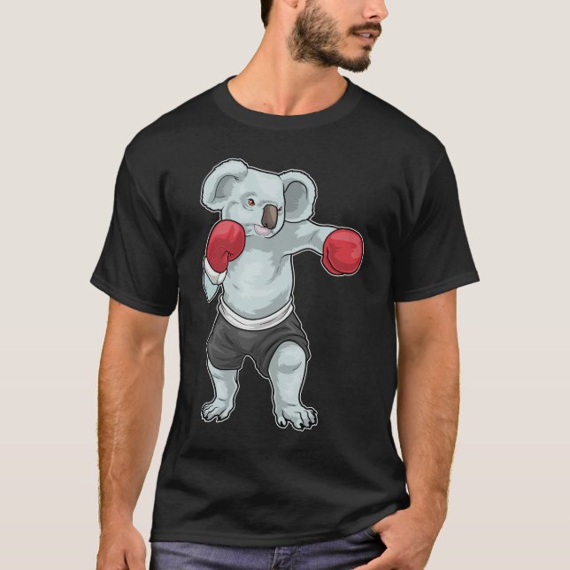 Camiseta Koala Boxer Boxing luvas Boxing (Frente)