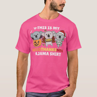 Camiseta Koala Christmas Halloween Costume Hallothanksmas P