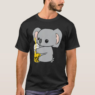 Camiseta Koala com Boba Bubble Tea Lover Kids presentes