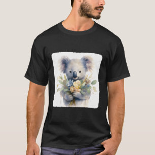 Camiseta Koala Com Buquê Eucalyptus Deixa O Marsupial A