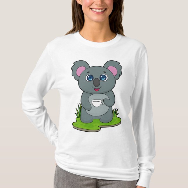 Camiseta Koala com café (Frente)