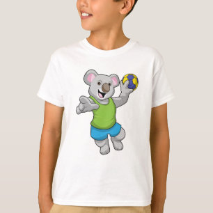 Camiseta Koala com esportes de handebol