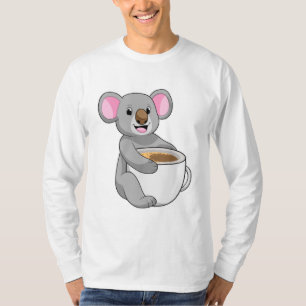 Camiseta Koala com Taça do Café