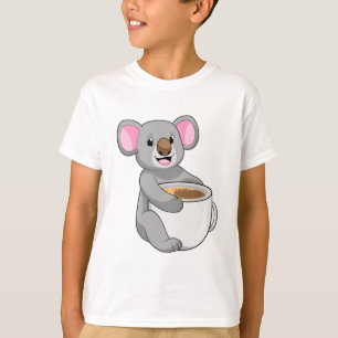 Camiseta Koala com Taça do Café