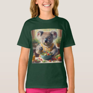 Camiseta Koala Comendo Salada