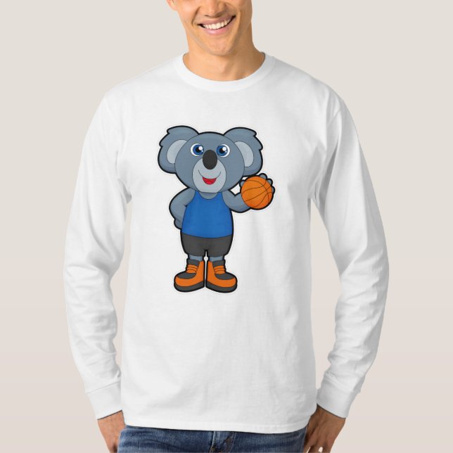 Camiseta Koala como jogador de basquetebol (Frente)