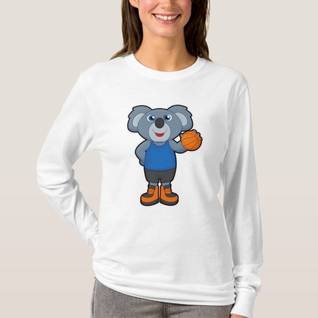 Camiseta Koala como jogador de basquetebol (Frente)