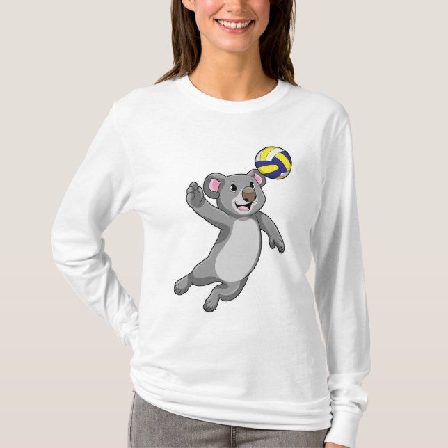 Camiseta Koala como jogador de voleibol (Frente)
