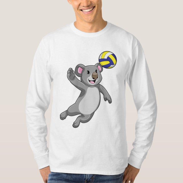 Camiseta Koala como jogador de voleibol (Frente)