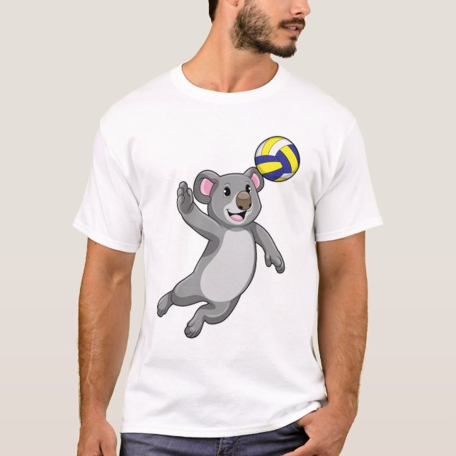 Camiseta Koala como jogador de voleibol (Frente)
