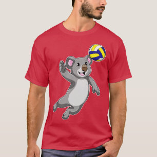 Camiseta Koala como jogador de voleibol