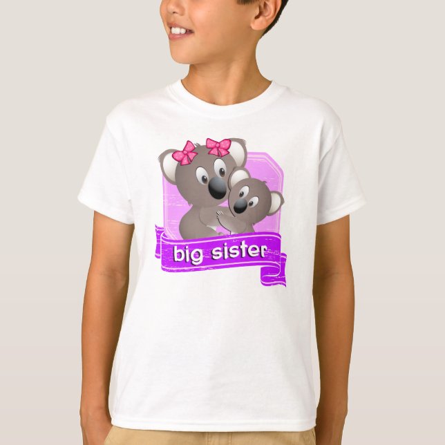 Camiseta Koala da irmã mais velha (Frente)