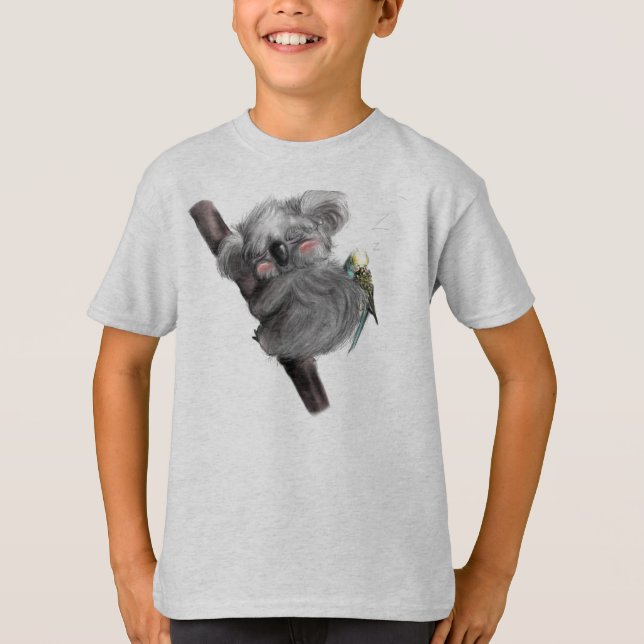 Camiseta Koala do banjo e pássaro de Benji (Frente)
