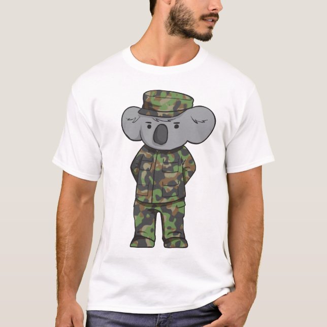 Camiseta Koala do exército (Frente)
