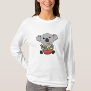 Camiseta Koala Eat Ramen Cute Kawaii Noodles Koalas