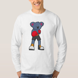 Camiseta Koala em Boxing com luvas "in a box"