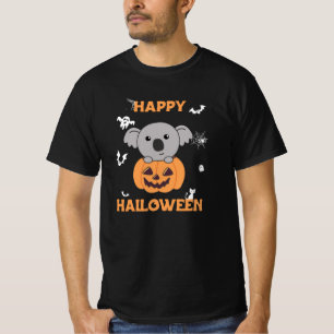 Camiseta Koala Em Pumpkin Sweet Koalas Feliz Halloween