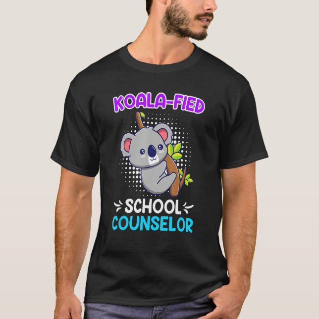 Camiseta Koala  fied Qualified School Counselor 1 (Frente)
