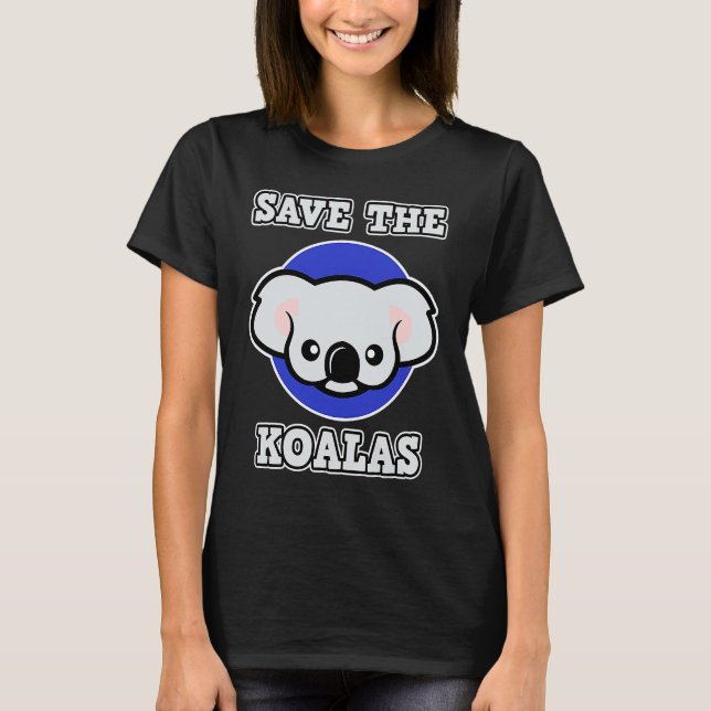 Camiseta Koala for Men and Women  Save the Koalas (Frente)