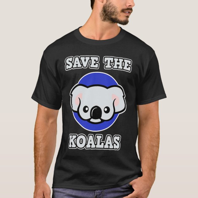 Camiseta Koala for Men and Women  Save the Koalas (Frente)