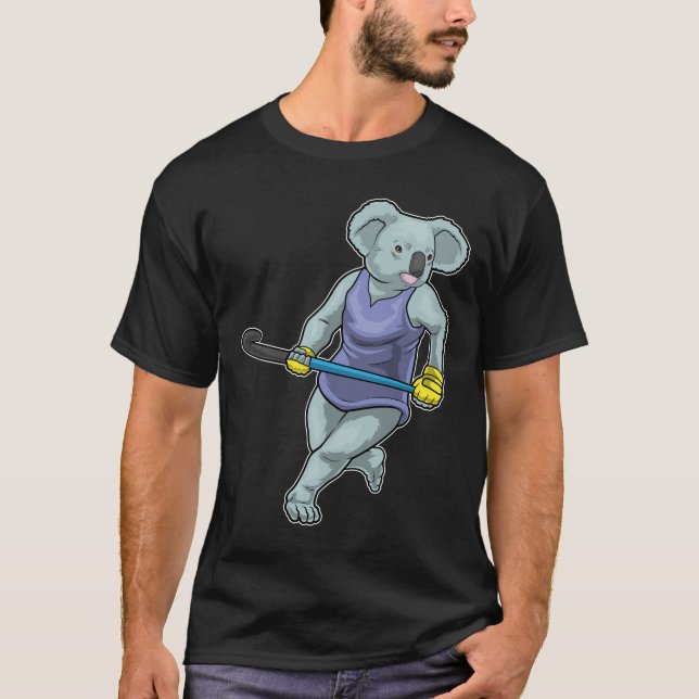 Camiseta Koala Hockey Stick de hóquei (Frente)