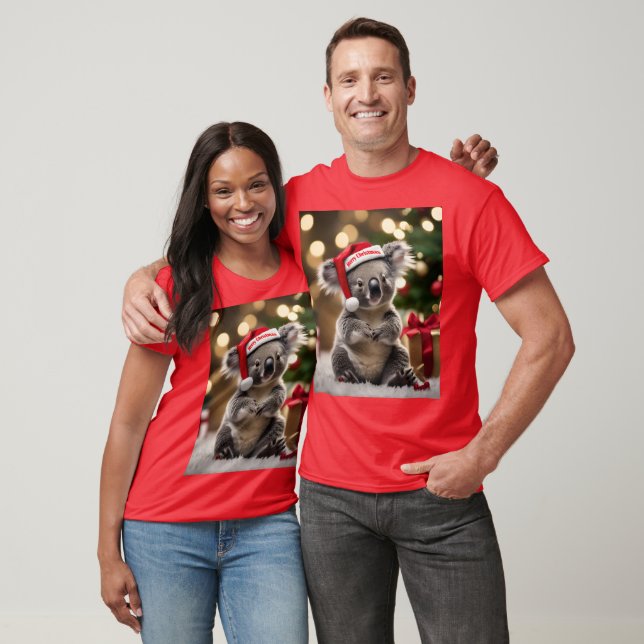 Camiseta "Koala Kris Kringle: Natal Abaixo" (Unissex)