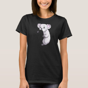 Camiseta Koala Lover Girls Mulheres Crianças Toddler Raglan