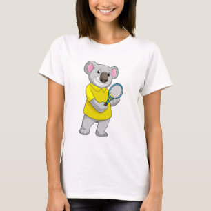 Camiseta Koala na Tênis com raquete Tênis