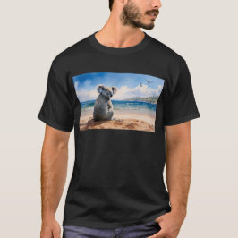 Camiseta Koala observando o oceano