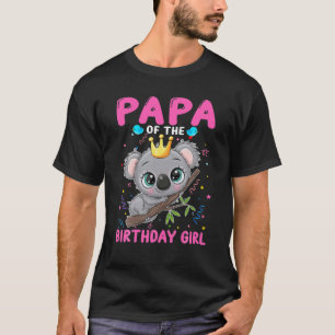 Camiseta Koala Papa Da Família Tema Koala