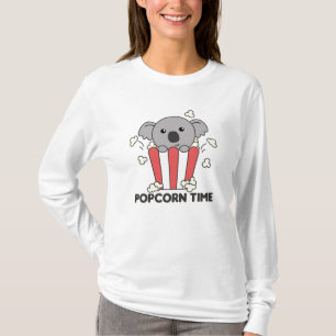 Camiseta Koala Popcorn Time Sweet Animal Popcorn Bag
