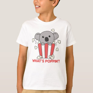 Camiseta Koala Popcorn Whats Poppin Funny Koalas