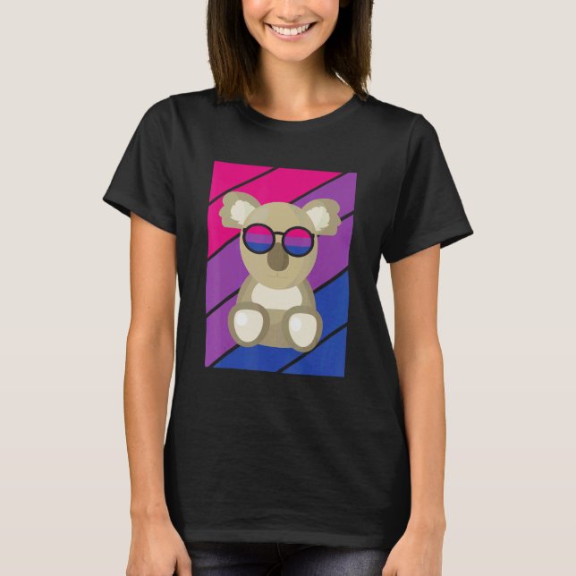 Camiseta koala Pride Bisexual Flag LGBTQ Proud Ally Pride S (Frente)