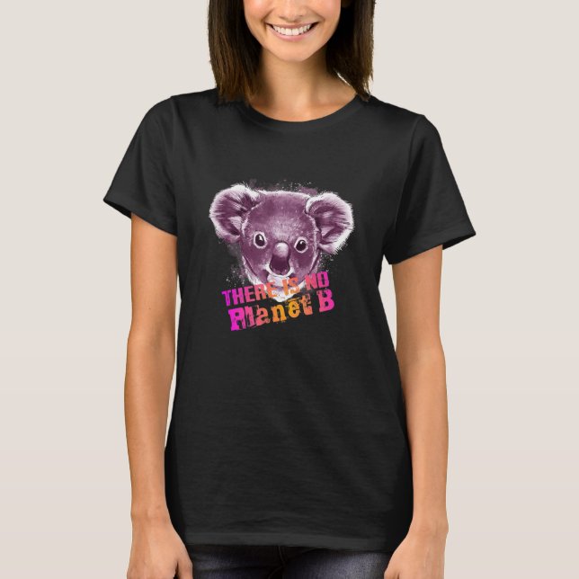 Camiseta KOALA THERE IS NO PLANET B  Climate Change is real (Frente)