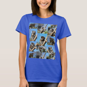 Camiseta "Koala Wonders: Uma Colagem Fotográfica Encantador