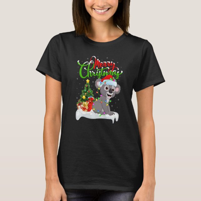Camiseta Koala  Xmas Decorations Santa Koala Christmas (Frente)