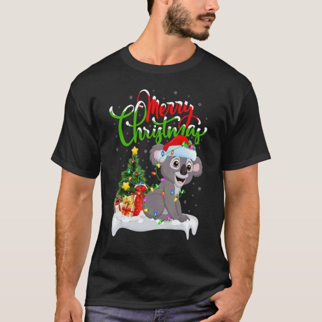 Camiseta Koala   Xmas Decorations Santa Koala Christmas (Frente)