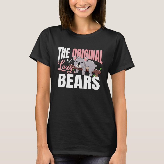 Camiseta Koalas  The original lazy bears (Frente)