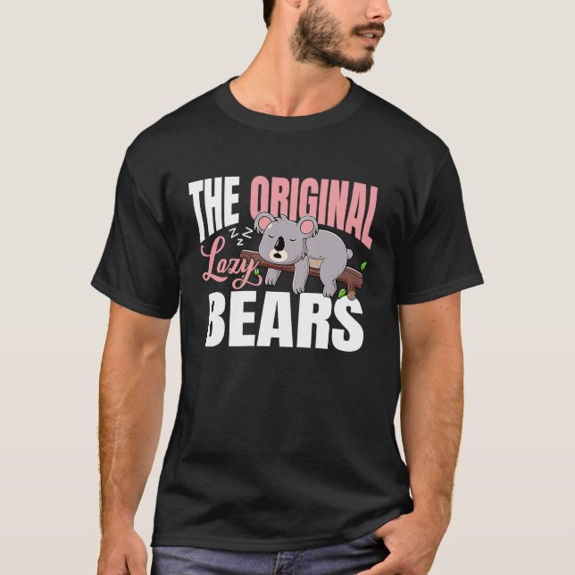 Camiseta Koalas  The original lazy bears (Frente)
