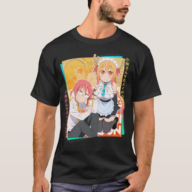 Camiseta Kobayashi-San Chi Sem Dragão Maid (Frente)