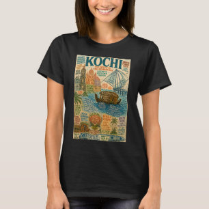 Camiseta Kochi Kerala Forte Kochi Redes Chinesas de Pesca e