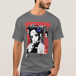Camiseta Kochou Shinobu Neo Estética Anime menino