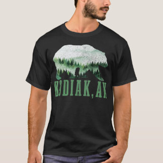 Camiseta Kodiak Alaska Grizzly Bear Nature Saindo Campanha