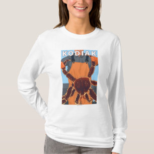 Camiseta Kodiak, rei caranguejo de AlaskaAlaskan