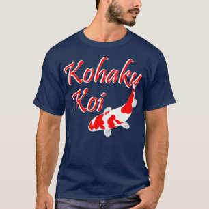 Camiseta Kohaku Koi Red E White Peixes Koi