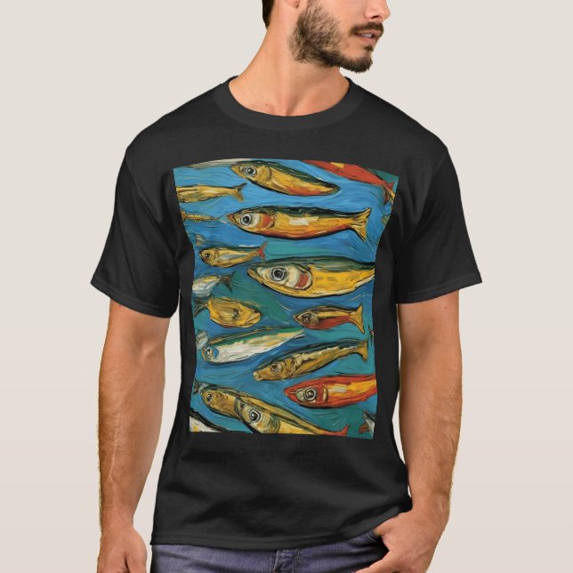 Camiseta Koi ao Quadrado (Frente)